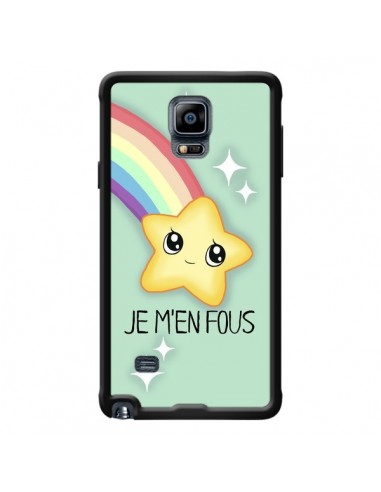 Coque Etoile Je m'en fous pour Samsung Galaxy Note 4 - Maryline Cazenave