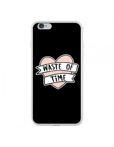 Coque iPhone 6 Plus et 6S Plus Waste of Time Coeur - Maryline Cazenave