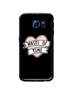 Coque Waste of Time Coeur pour Samsung Galaxy S6 -...