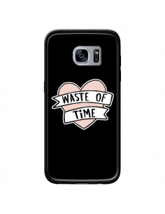 Coque Waste of Time Coeur pour Samsung Galaxy S7 -...