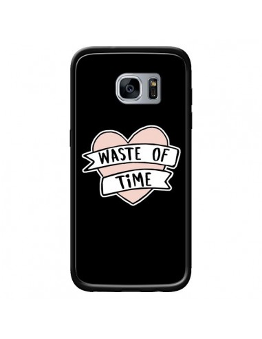 Coque Waste of Time Coeur pour Samsung Galaxy S7 - Maryline Cazenave