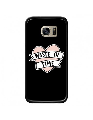 Coque Waste of Time Coeur pour Samsung Galaxy S7 Edge - Maryline Cazenave