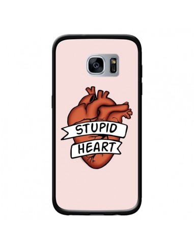 Coque Stupid Heart Coeur pour Samsung Galaxy S7 - Maryline Cazenave