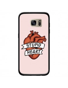 Coque Stupid Heart Coeur pour Samsung Galaxy S7 Edge -...