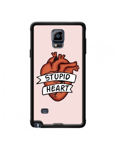 Coque Stupid Heart Coeur pour Samsung Galaxy Note 4 - Maryline Cazenave
