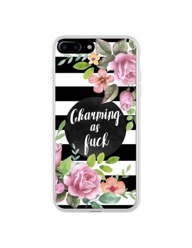 Coque iPhone 7 Plus et 8 Plus Charming as Fuck Fleurs - Maryline Cazenave