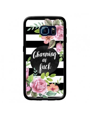 Coque Charming as Fuck Fleurs pour Samsung Galaxy S6 Edge - Maryline Cazenave