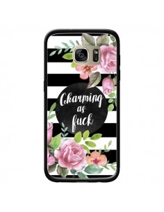 Coque Charming as Fuck Fleurs pour Samsung Galaxy S7 Edge...