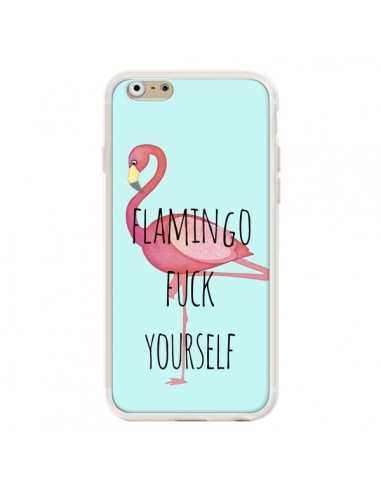 Coque iPhone 6 et 6S Flamingo Fuck Yourself - Maryline Cazenave