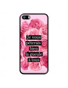 Coque iPhone 5/5S et SE Je vous pèterais Fleurs -...
