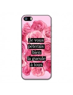 Coque iPhone 5/5S et SE Je vous pèterais Fleurs -... 2