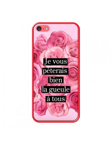 Coque iPhone 5C Je vous pèterais Fleurs - Maryline Cazenave