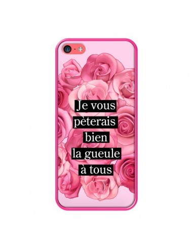 Coque iPhone 5C Je vous pèterais Fleurs - Maryline Cazenave