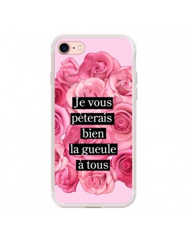 Coque iPhone 7/8 et SE 2020 Je vous pèterais Fleurs - Maryline Cazenave