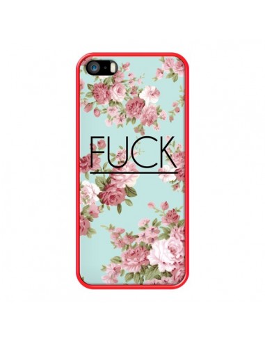 Coque iPhone 5/5S et SE Fuck Fleurs - Maryline Cazenave