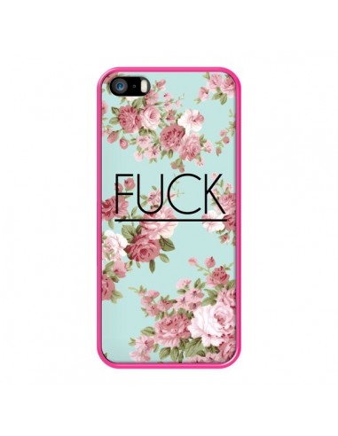 Coque iPhone 5/5S et SE Fuck Fleurs - Maryline Cazenave