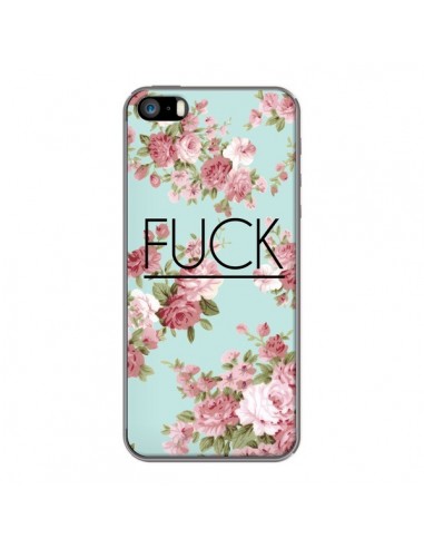 Coque iPhone 5/5S et SE Fuck Fleurs - Maryline Cazenave