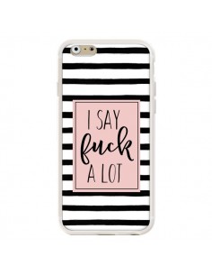 Coque iPhone 6 et 6S Say Fuck A Lot Bandes - Maryline... 2