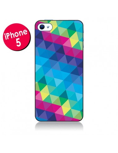 Coque Azteque Gheo Bleu pour iPhone 5 - Javier Martinez