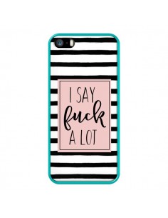 Coque iPhone 5/5S et SE Say Fuck A Lot Bandes - Maryline... 2
