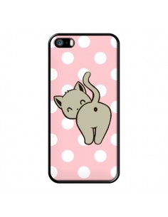 Coque iPhone 5/5S et SE Chat Chaton Pois - Maryline Cazenave