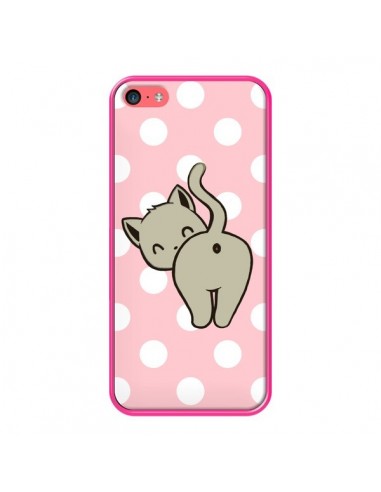 Coque iPhone 5C Chat Chaton Pois - Maryline Cazenave