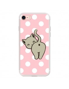 Coque iPhone 7/8 et SE 2020 Chat Chaton Pois - Maryline...