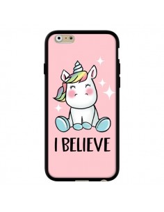 Coque iPhone 6 et 6S Licorne I Believe - Maryline Cazenave