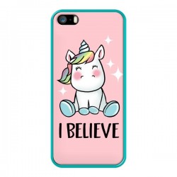 Coque iPhone 5/5S et SE Licorne I Believe - Maryline... 2