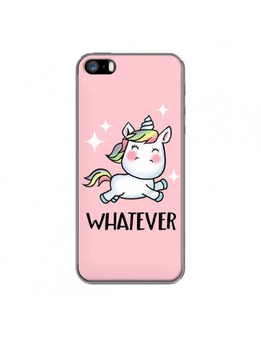 Coque iPhone 5/5S et SE Licorne Whatever - Maryline Cazenave