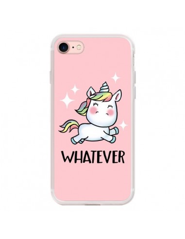 Coque iPhone 7/8 et SE 2020 Licorne Whatever - Maryline Cazenave