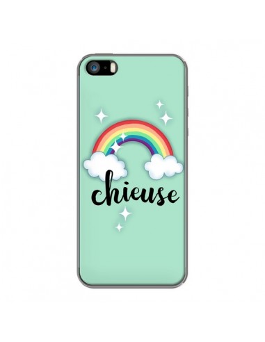 Coque iPhone 5/5S et SE Chieuse Arc en Ciel - Maryline Cazenave