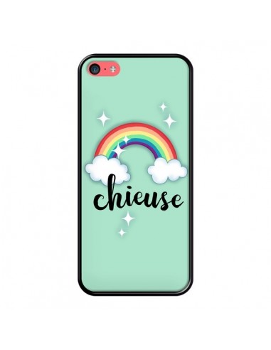 Coque iPhone 5C Chieuse Arc en Ciel - Maryline Cazenave