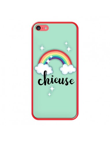 Coque iPhone 5C Chieuse Arc en Ciel - Maryline Cazenave