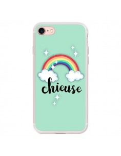 Coque iPhone 7/8 et SE 2020 Chieuse Arc en Ciel -...