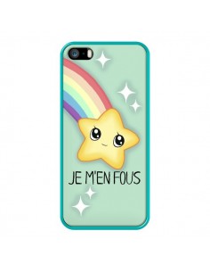Coque iPhone 5/5S et SE Etoile Je m'en fous - Maryline... 2