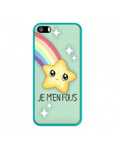 Coque iPhone 5/5S et SE Etoile Je m'en fous - Maryline Cazenave