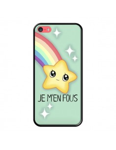 Coque iPhone 5C Etoile Je m'en fous - Maryline Cazenave