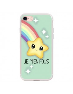 Coque iPhone 7/8 et SE 2020 Etoile Je m'en fous -...