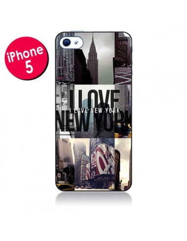 Coque I love New Yorck City noir pour iPhone 5 - Javier Martinez