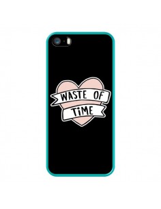Coque iPhone 5/5S et SE Waste of Time Coeur - Maryline... 2