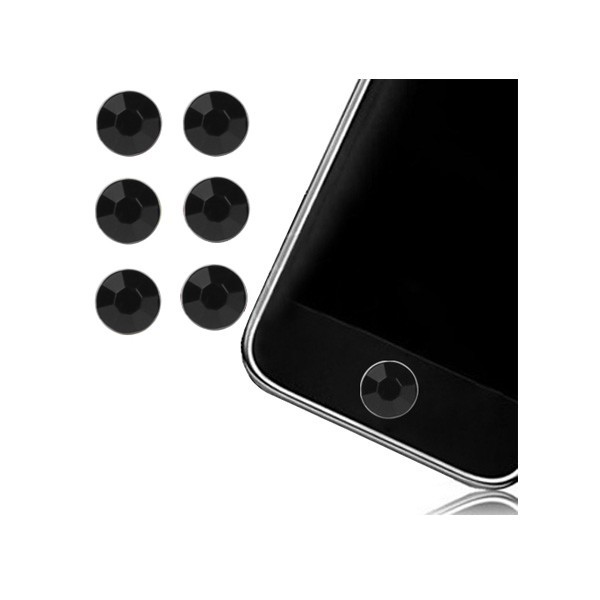 Sticker Bouton Home Diamant Blanc pour iPhone, iPad, iTouch, iPod