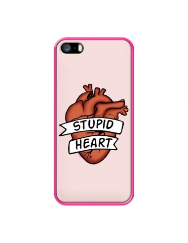 Coque iPhone 5/5S et SE Stupid Heart Coeur - Maryline Cazenave