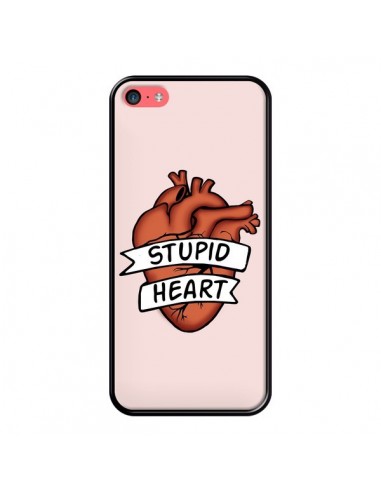 Coque iPhone 5C Stupid Heart Coeur - Maryline Cazenave