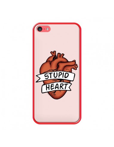 Coque iPhone 5C Stupid Heart Coeur - Maryline Cazenave