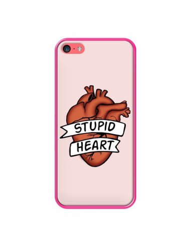 Coque iPhone 5C Stupid Heart Coeur - Maryline Cazenave