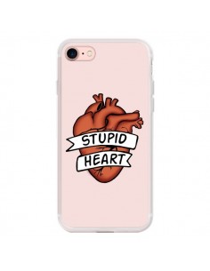 Coque iPhone 7/8 et SE 2020 Stupid Heart Coeur - Maryline...
