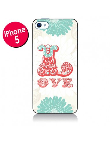 Coque Love Fleurs Flourish pour iPhone 5 - Javier Martinez