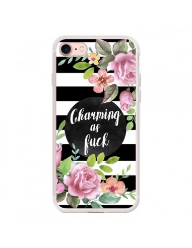 Coque iPhone 7/8 et SE 2020 Charming as Fuck Fleurs - Maryline Cazenave