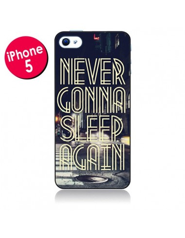 Coque Never Gonna Sleep New York City pour iPhone 5 - Javier Martinez